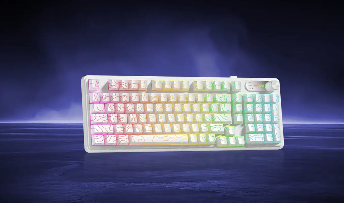 FURYCUBE IP98 Pro Mechanical-Feel Office/Gaming Wireless Keyboard