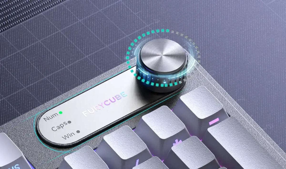 FURYCUBE IP98 Pro Mechanical-Feel Office/Gaming Wireless Keyboard