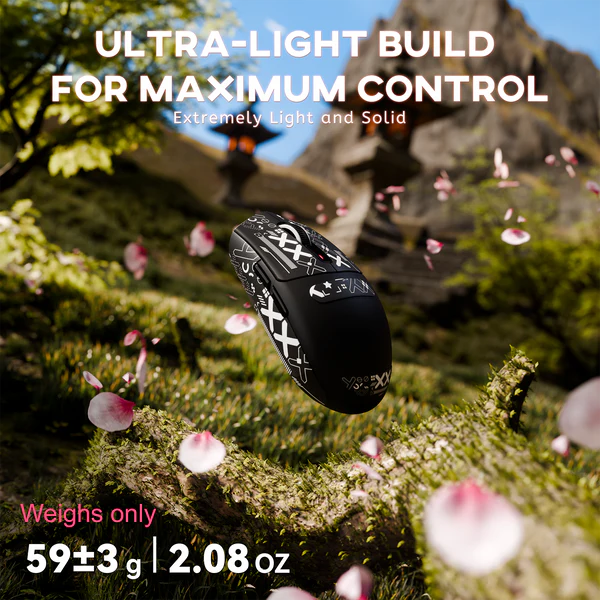 ATTACK SHARK G3 Tri-Mode Wireless Gaming Mouse – Ultra-Lightweight, 25K DPI, RGB, Triple Connection