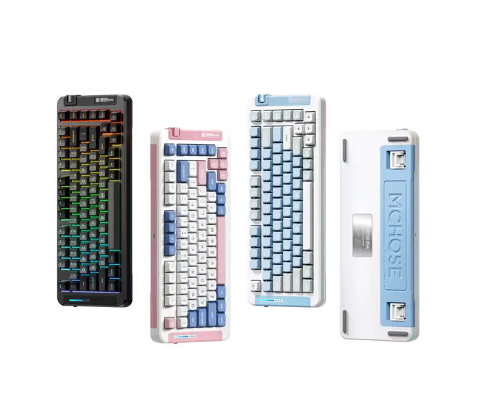 MCHOSE X75 Wireless Gasket Mount Mechanical Keyboard – Black