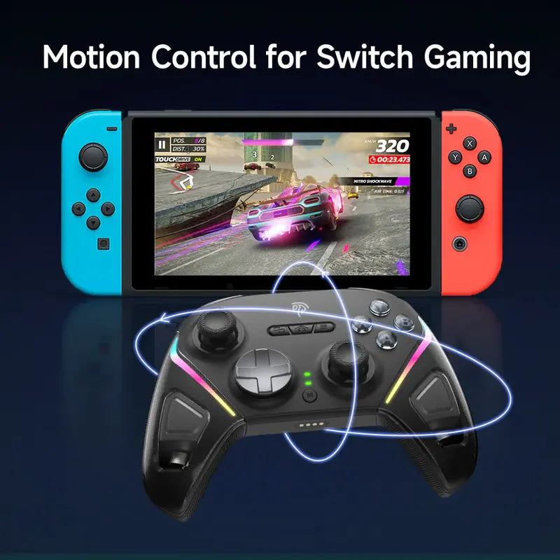 EasySMX D10 Multiplatform Gaming Controller with TMR Sticks, Trigger Lock and Charging Dock
