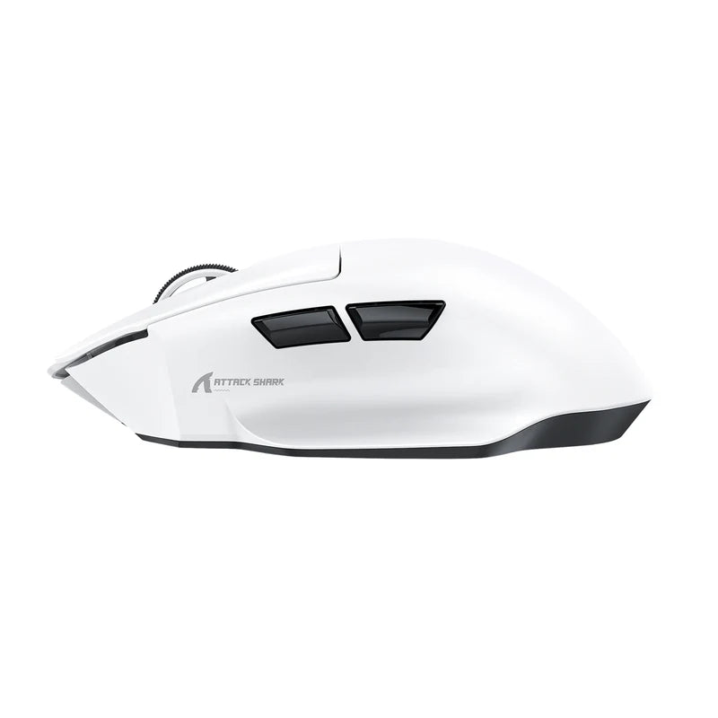ATTACK SHARK V6 Ultra-Light Tri-Mode Gaming Mouse with RGB Charging Dock – 25,000 DPI