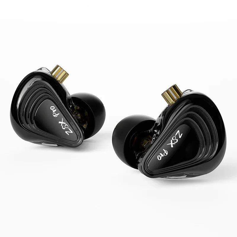 KZ ZSX Pro - 12 Drivers IEM Earphones Black