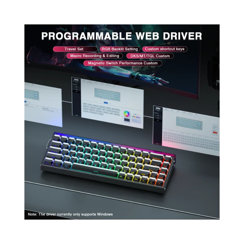 AULA HERO 68 HE 65% Wired Hot-Swappable Gaming Keyboard