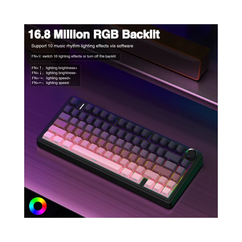 AULA F75 Pro Knob Side-Printed Mechanical Keyboard