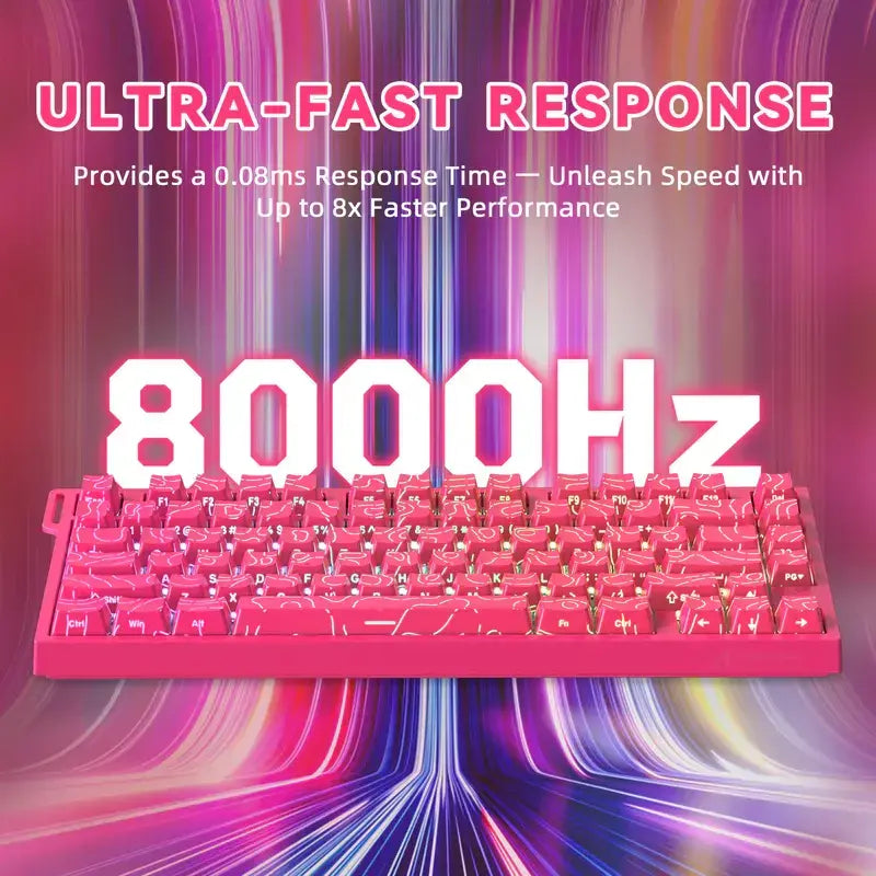 ATTACK SHARK R82 HE Rapid Trigger Keyboard Magnetic Switch with 0.005MM RT