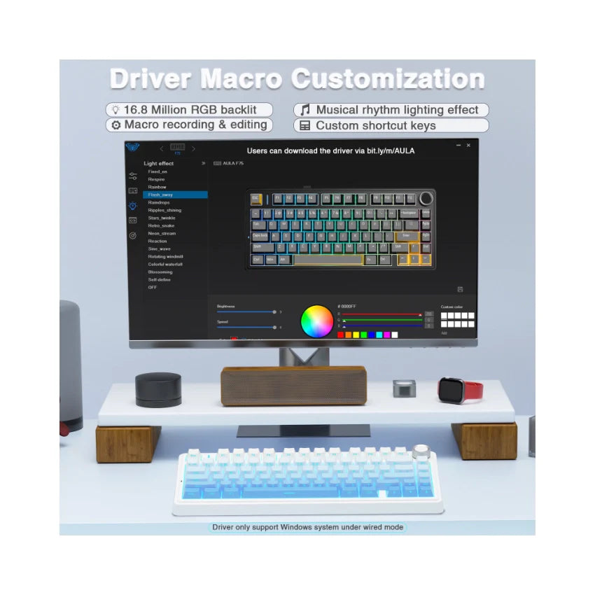 AULA F75 Pro Knob Side-Printed Mechanical Keyboard