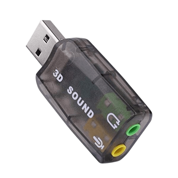 USB 5.1 Channel 3D Audio Adapter – External Sound Card