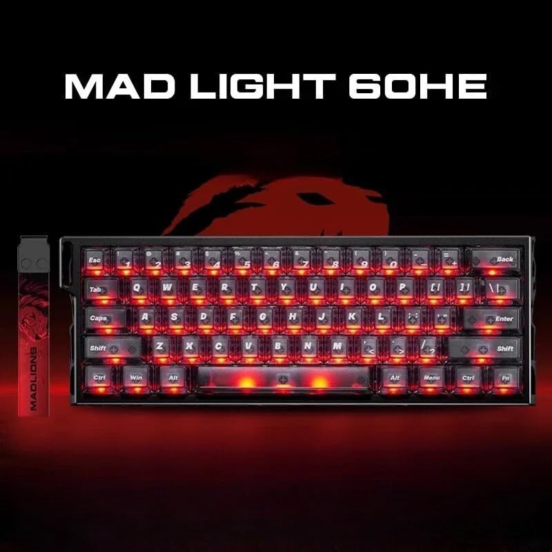 MADLIONS MAD LIGHT 60HE Magnetic Gaming Keyboard – Black