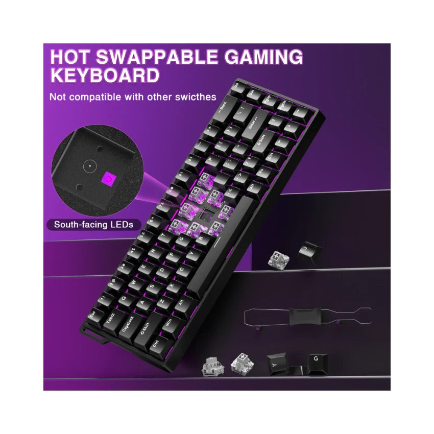 AULA WIN68 HE Wired Magnetic Gaming Keyboard – Black