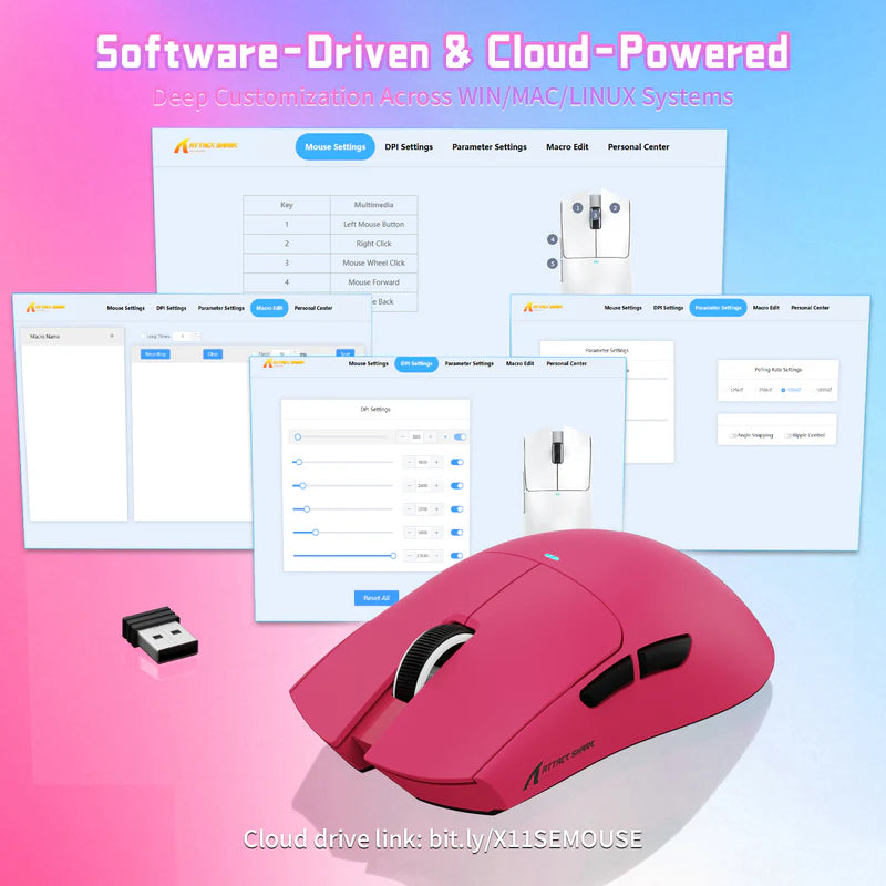 ATTACK SHARK X11SE Wireless Gaming Mouse