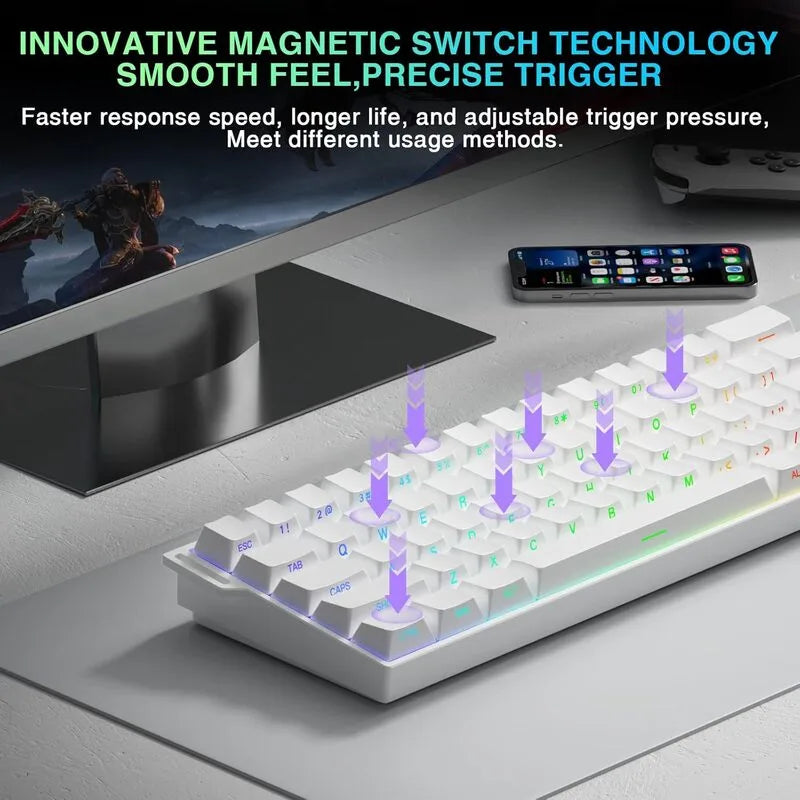 AULA MINI60 HE PRO Wireless Gaming Keyboard Side-Engraved