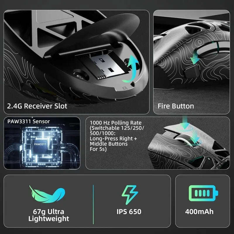 AULA SC620 Gaming Mouse (Black Contour)