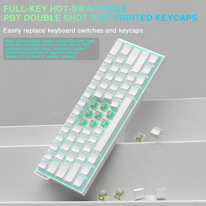 AULA MINI60 HE PRO Wireless Gaming Keyboard Side-Engraved