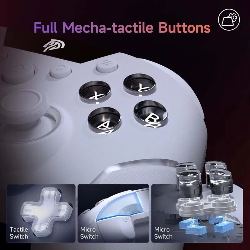 EasySMX X20 Multiplatform Gaming Controller with Trigger Lock and Hall Effect Sensors (White)