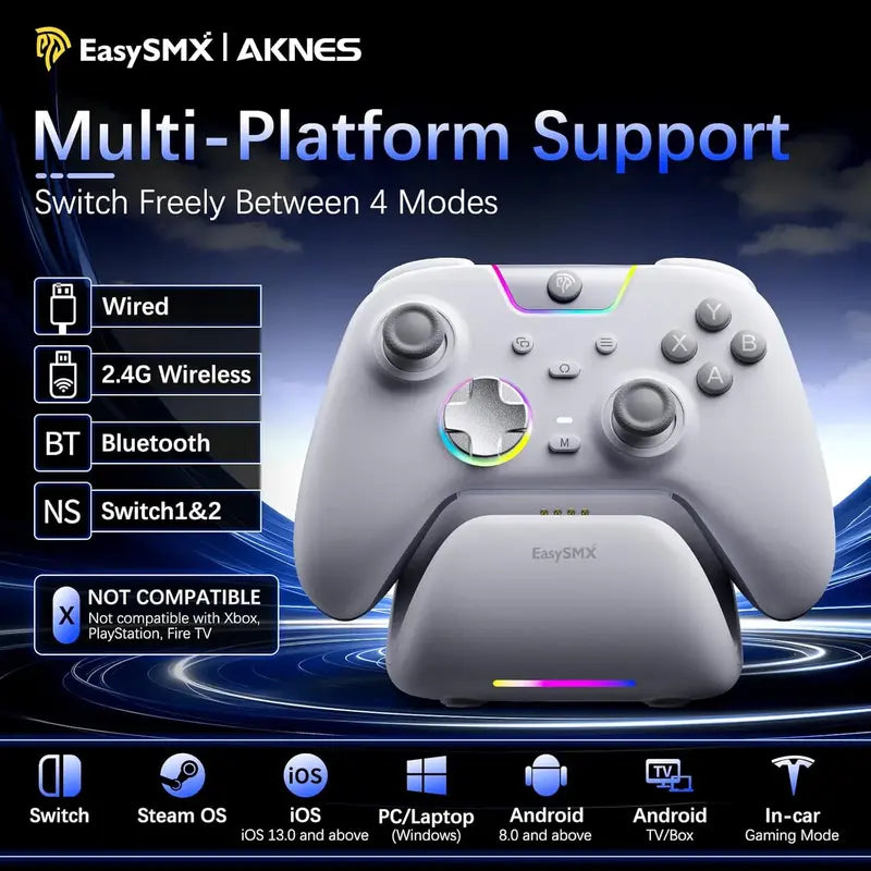 EasySMX X05 PRO Wireless Gaming Controller with Charging Dock