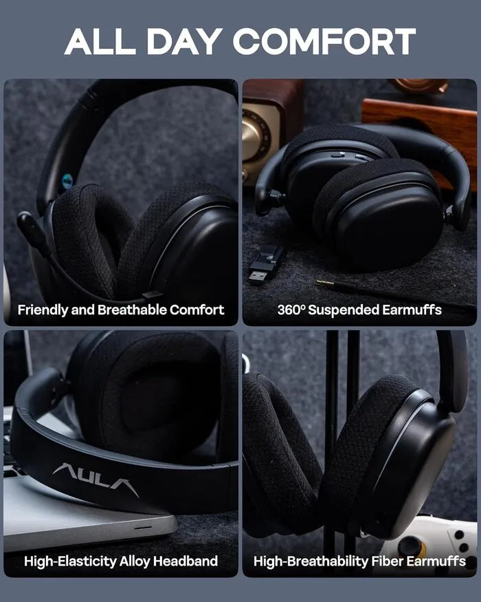 AULA G7 Pro Wireless Gaming Headset (Black)