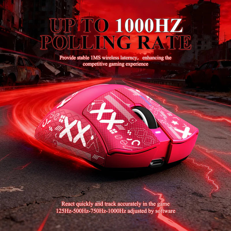 ATTACK SHARK V3PRO Ultra-Light Tri-Mode Gaming Mouse with Charging Dock – 25,000 DPI