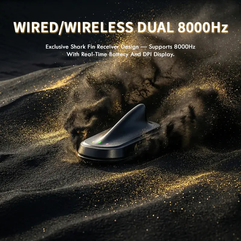 ATTACK SHARK X11 ULTRA Carbon Fiber Wireless Gaming Mouse with C06 ULTRA 8K LED Cable