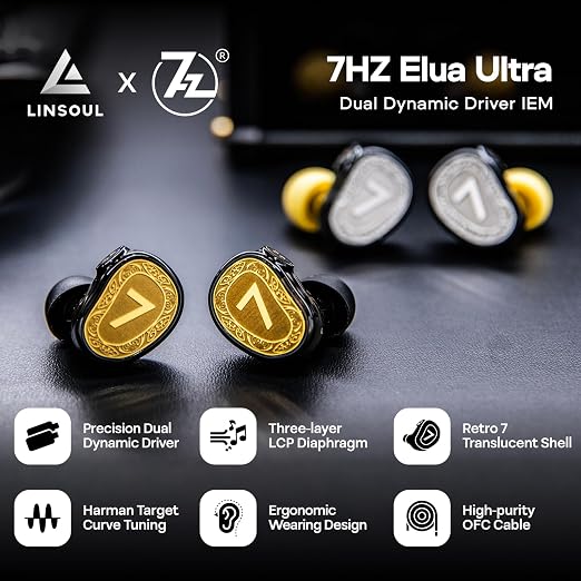 Elua Ultra IEM Earphones – Gold