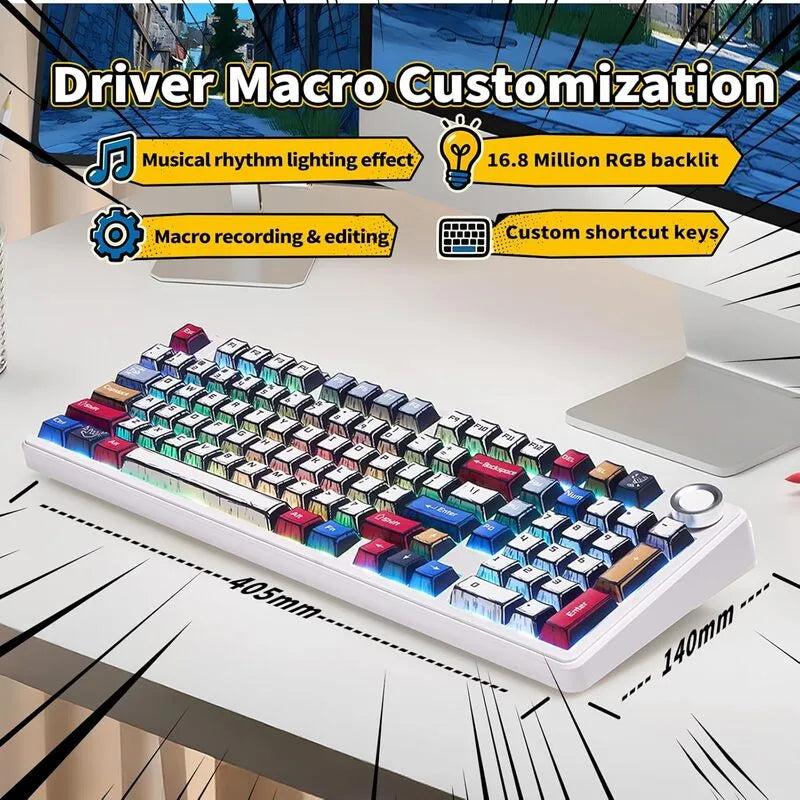AULA F99 Pro Knob Mechanical Keyboard