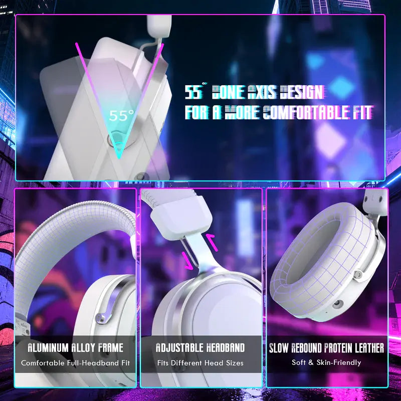 ATTACK SHARK L30PRO Tri-Mode Wireless Gaming Headset – 7.1 Surround Sound