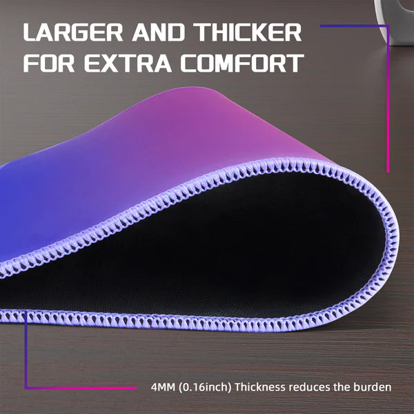 ATTACK SHARK CM03 Purple-Blue Gradient eSport Gaming Mouse Pad (Rainbow Coated)