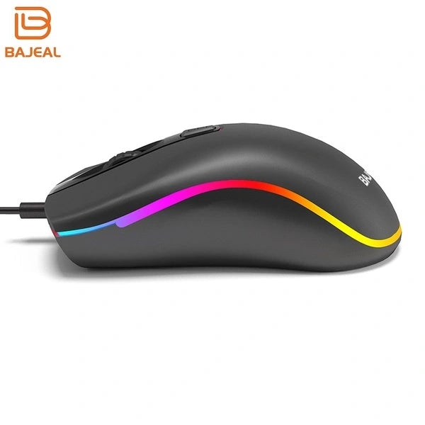 BAJEAL D1 Wired RGB Gaming Mouse Compact • Ambidextrous • RGB LED Backlit