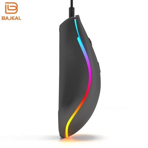 BAJEAL D1 Wired RGB Gaming Mouse Compact • Ambidextrous • RGB LED Backlit
