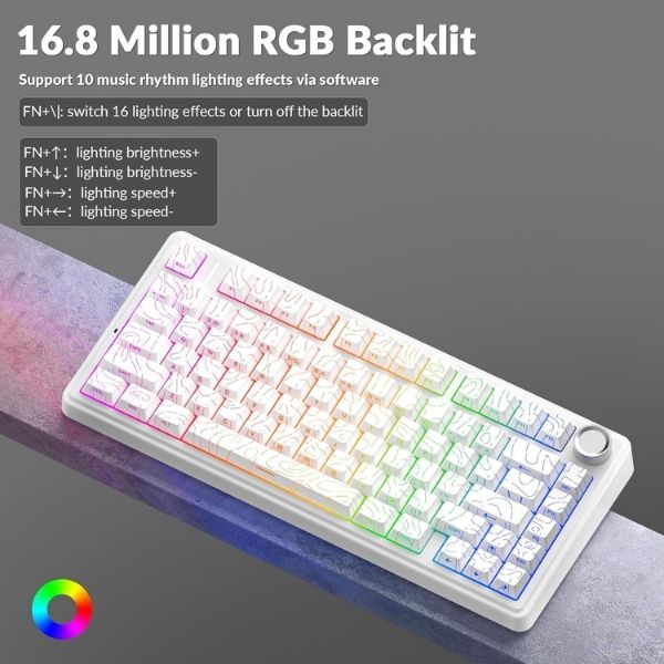 AULA F75 Pro Knob Side-Printed Mechanical Keyboard