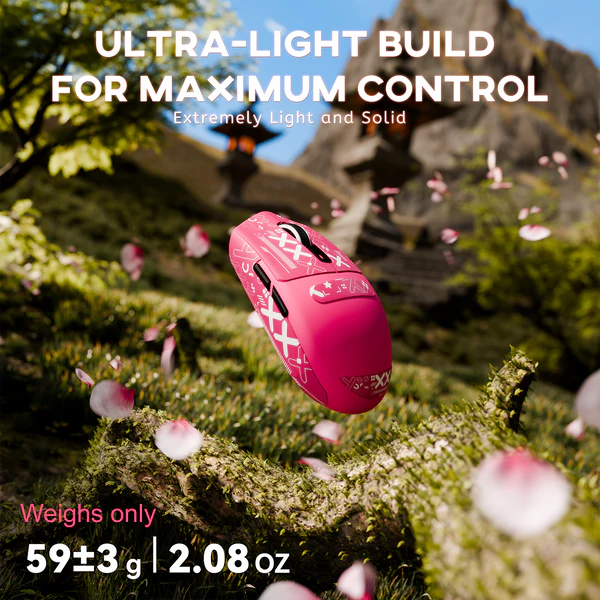 ATTACK SHARK G3 Tri-Mode Wireless Gaming Mouse – Ultra-Lightweight, 25K DPI, RGB, Triple Connection