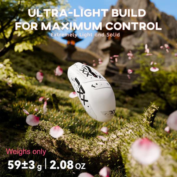 ATTACK SHARK G3 Tri-Mode Wireless Gaming Mouse – Ultra-Lightweight, 25K DPI, RGB, Triple Connection