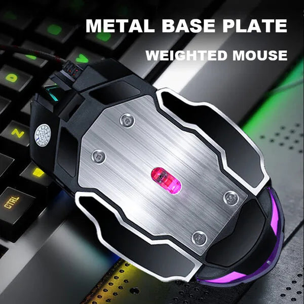 BAJEAL G8 RGB Gaming Mouse – Ergonomic, Wired, Programmable | Up to 3200 DPI