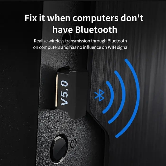 Bluetooth 5.0 USB Adapter Dongle for Windows PC