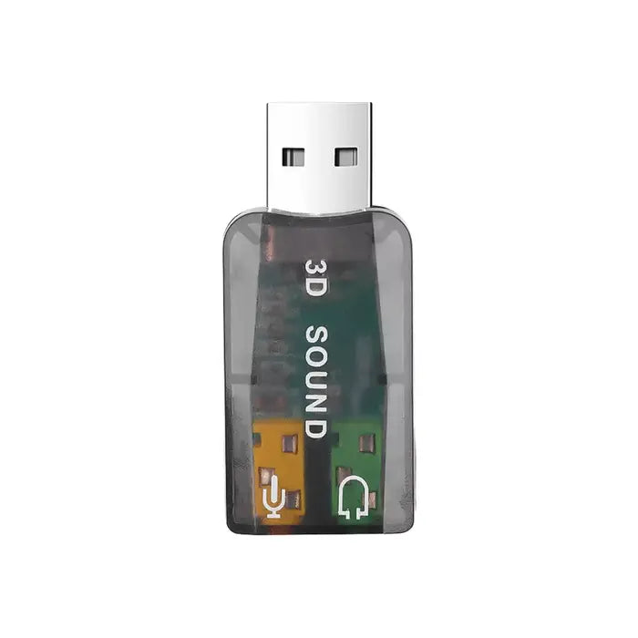 USB 5.1 Channel 3D Audio Adapter – External Sound Card