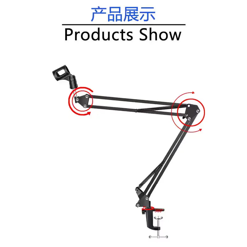 Recordio GAZ-35 Professional Adjustable Scissor Arm Microphone Stand