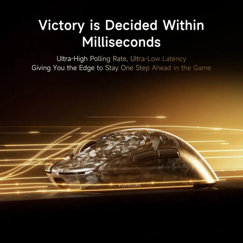 FURYCUBE F1 Carbon Series Phantom Lightweight Wireless Gaming Mouse