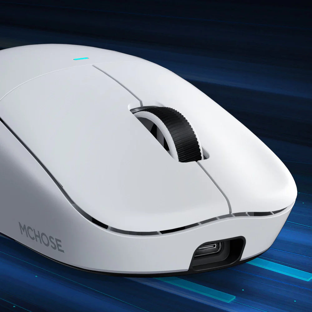 MCHOSE M7-1 TTC Golden Switch Wireless Gaming Mouse (White)