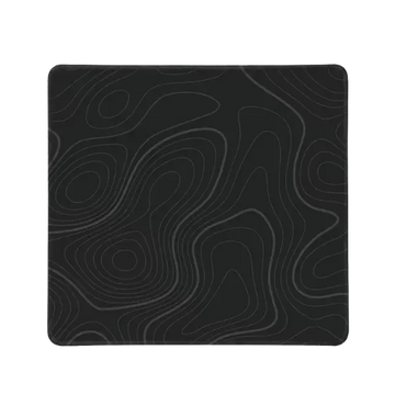 FGT 10S Aqua Waterproof Natural Rubber Mousepad – Black Topographic Mini