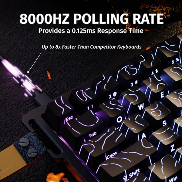 ATTACK SHARK X68HE Rapid Trigger Keyboard Magnetic Switch