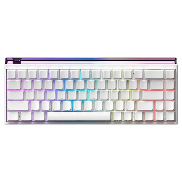 MADLIONS NANO68 Series Hall Effect Magnetic Gaming Keyboard – White Purple