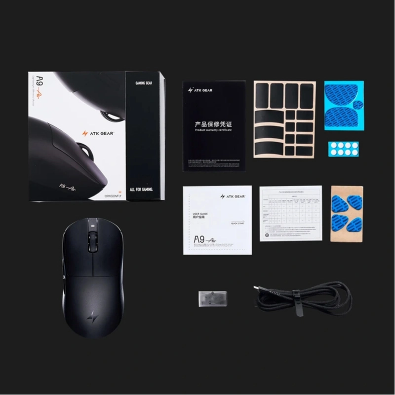 ATK Dragonfly A9 Air+ Wireless Gaming Mouse – PAW3955 Master