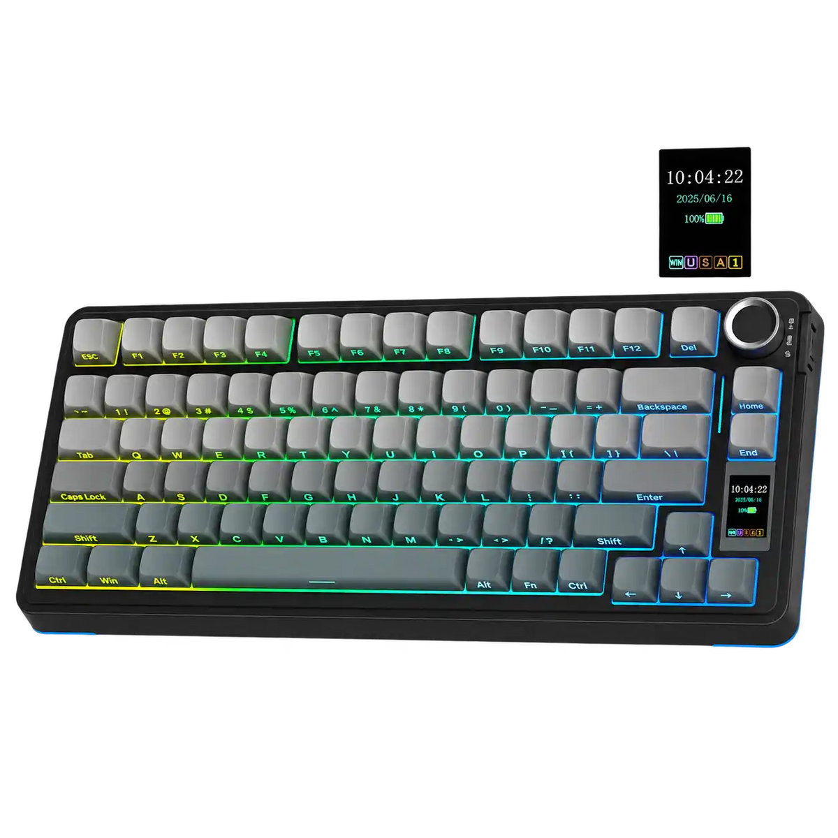AULA S75 Pro Knob Mechanical Keyboard (Gradient Black)