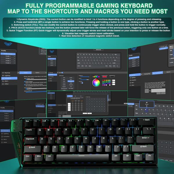 AULA WIN60HE Magnetic Switch Keyboard