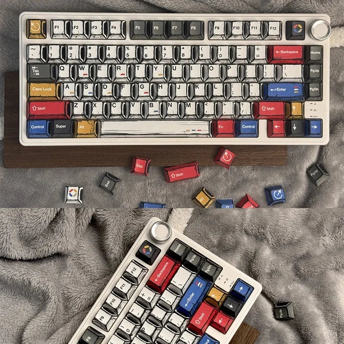FGT-002K Comic Style Keycaps Set – 136 Keys