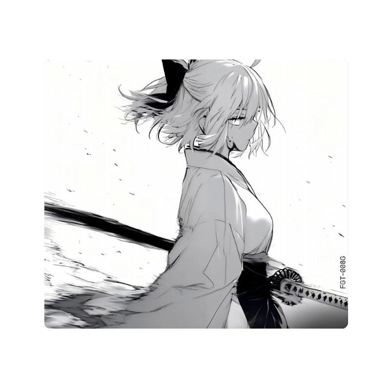 FGT-008G Ghost Samurai Premium Glass Gaming Mousepad