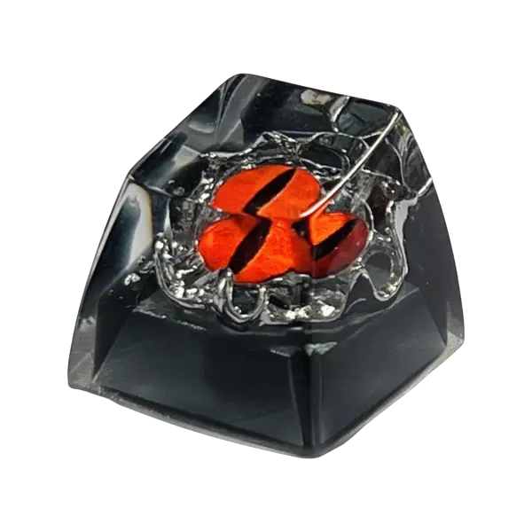 FGT-25K FGT Eye Shape Handmade Resin Artisan Keycap (Black & Red)
