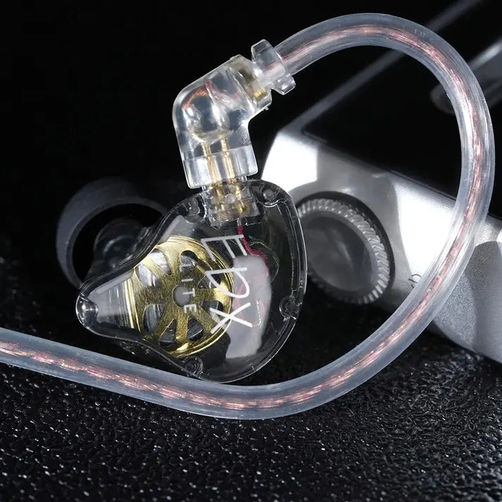 KZ EDX Lite Earphones with Mic Crystal Gray