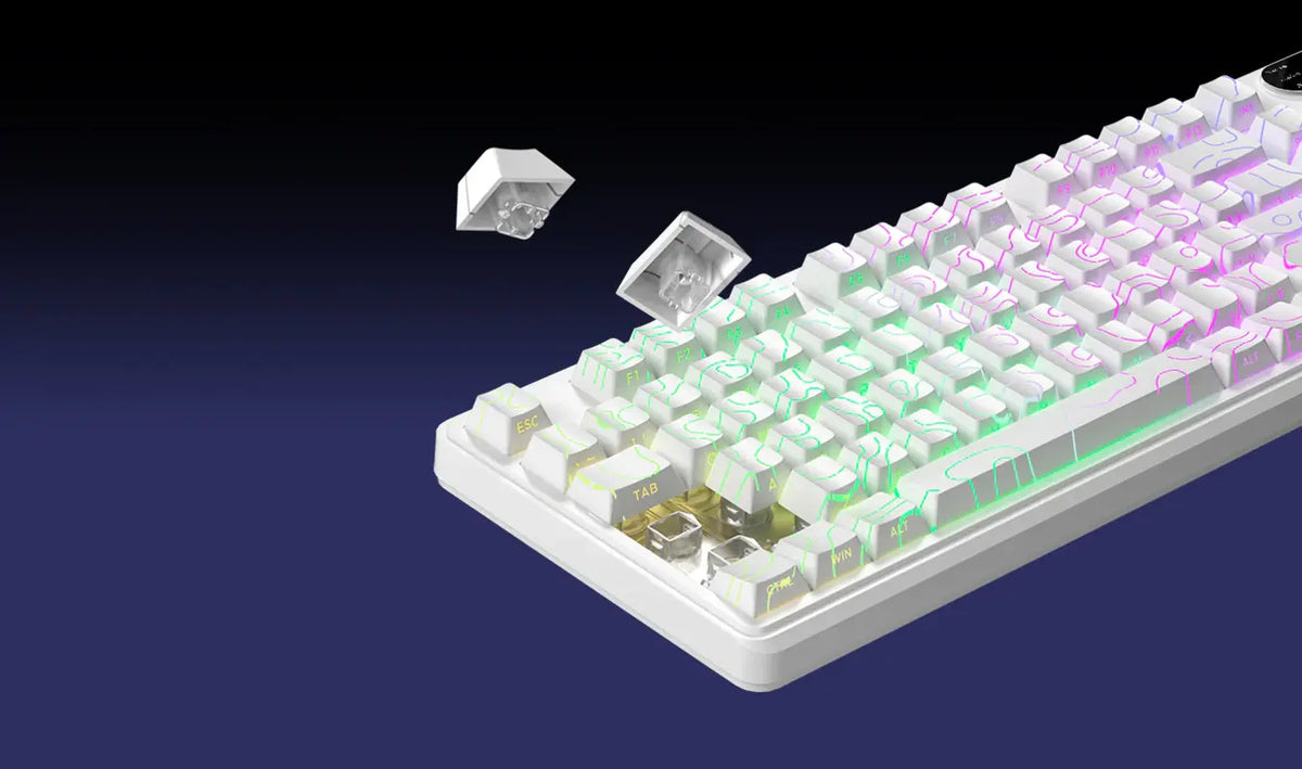 FURYCUBE IP98 Pro Mechanical-Feel Office/Gaming Wireless Keyboard