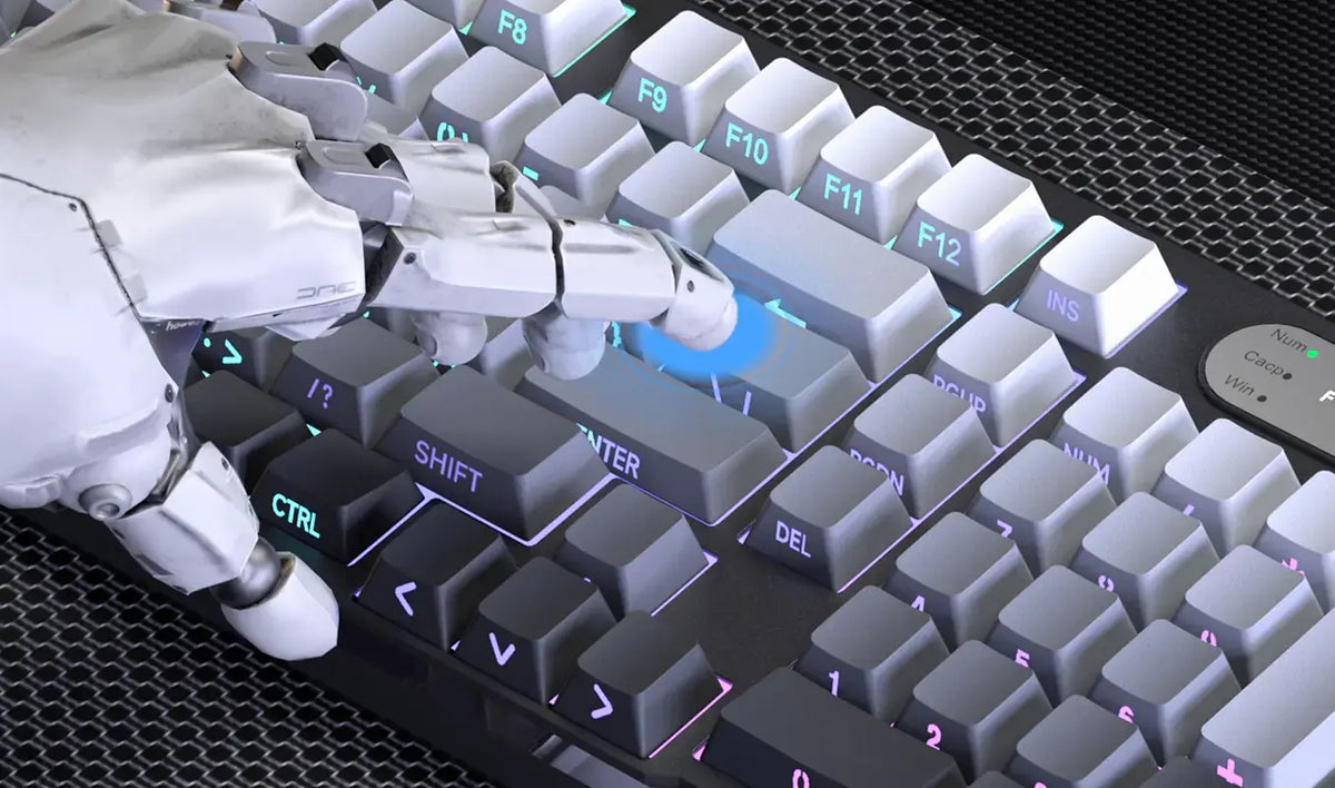FURYCUBE IP98 Pro Mechanical-Feel Office/Gaming Wireless Keyboard